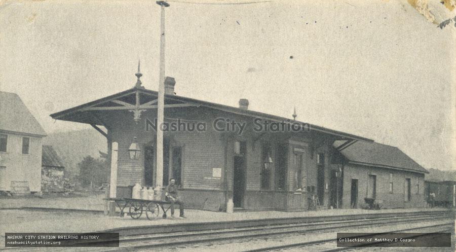 Postcard: Maine Central Railroad Station, Brownfield, Maine